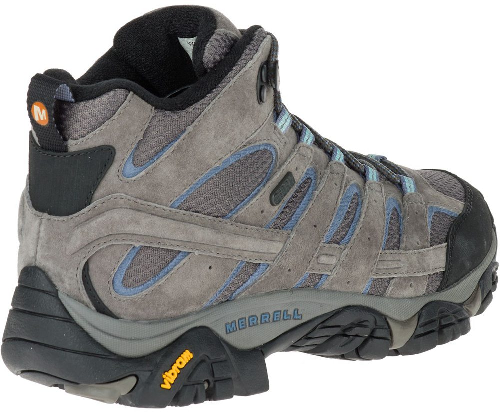 Merrell Boots Grey - Moab 2 Mid Waterproof - Womens 62QCYSKOX